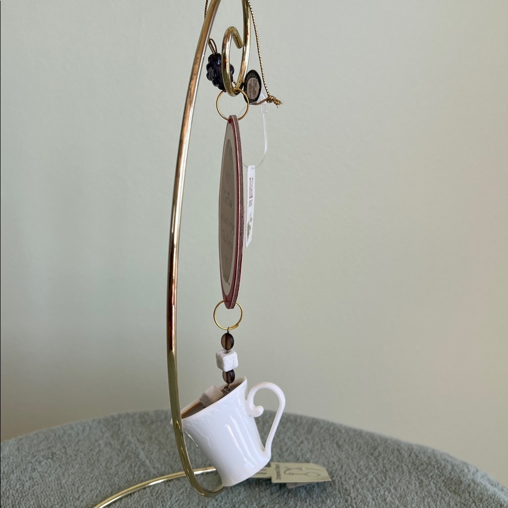 Coffee Themed Ornament with Mug Charm - Picture 10 of 10
